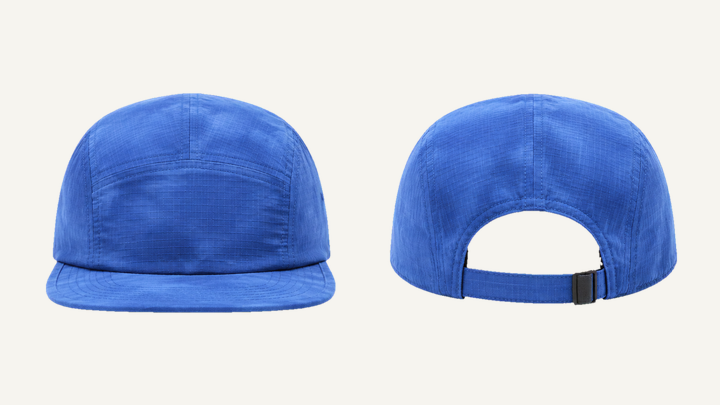 Five-panel Cap — Cobalt HSL Master Tonal Wave Wash design