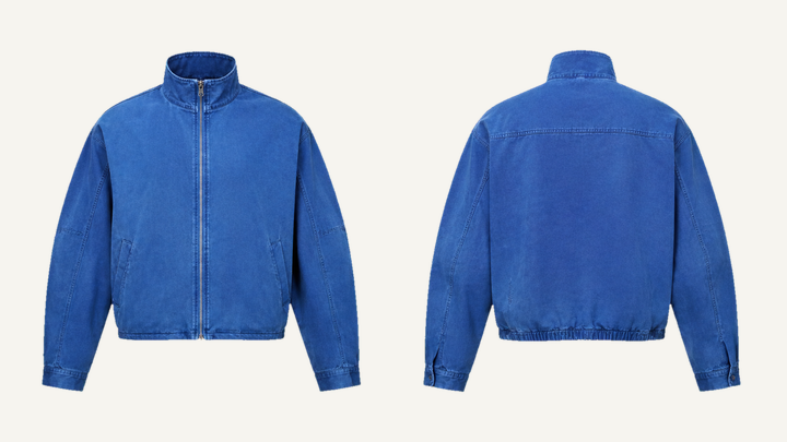 Fleece Jacket — Cobalt HSL Master Garment Dyed design