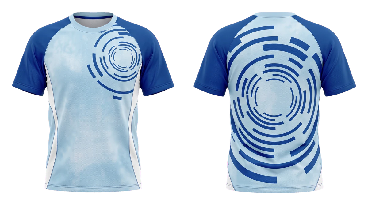 Glacier Cobalt Vortex Soccer Jersey design