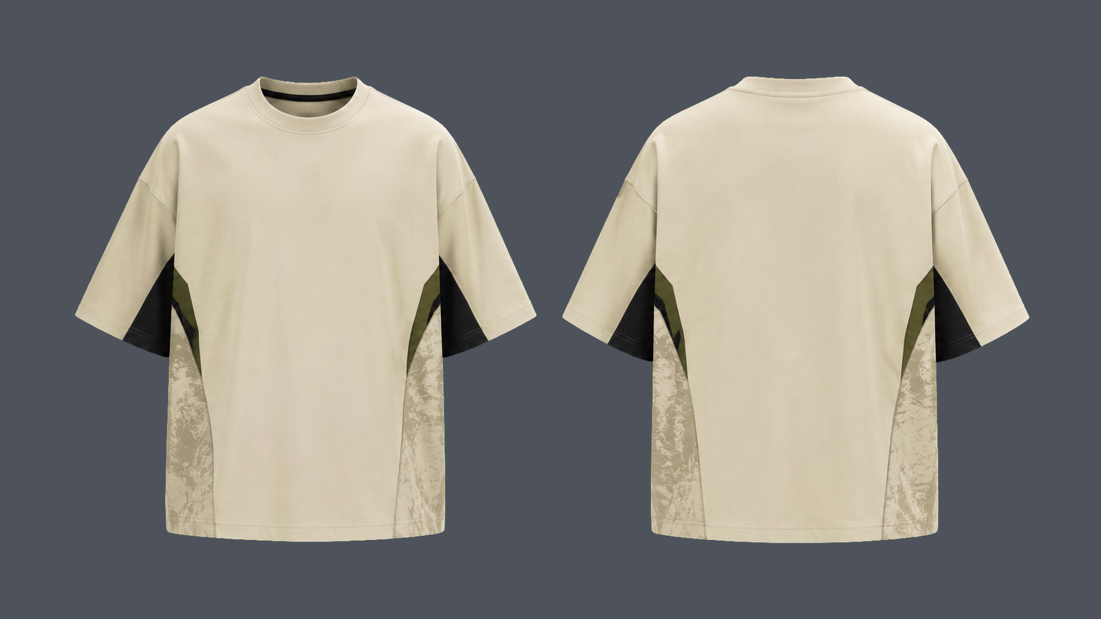Studio Oversize Tee — Sand design