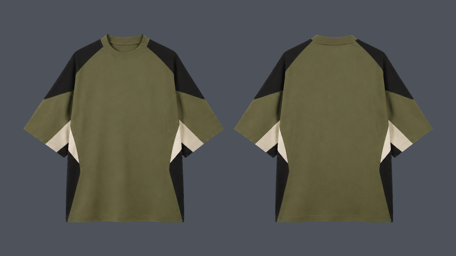 Training Jersey Tee — Olive design