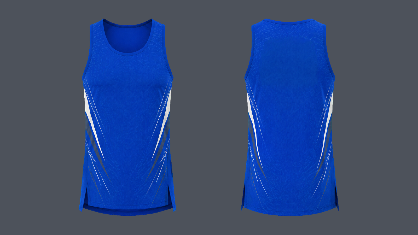 Lift Split-Hem Tank — Cobalt design
