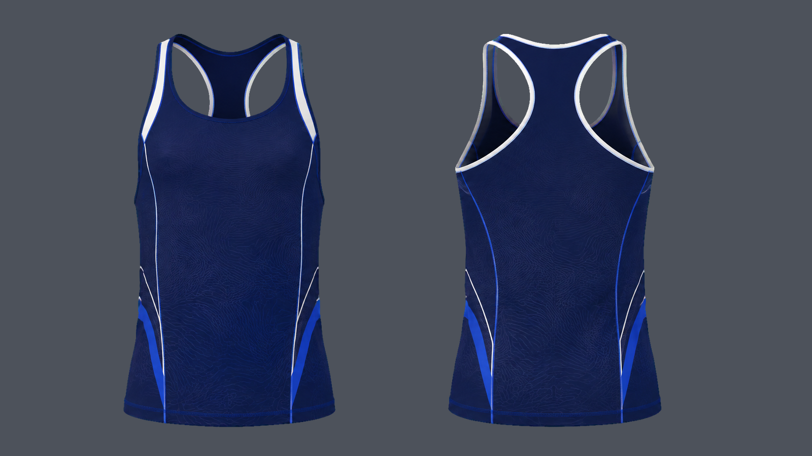 Physique Taper Stringer — Midnight navy design