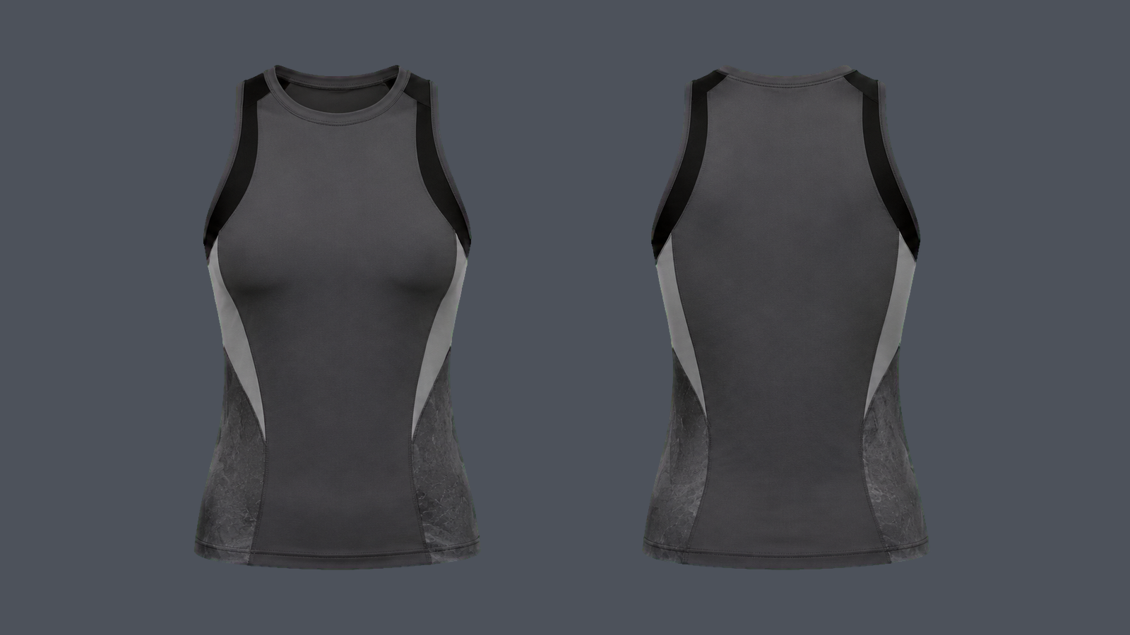 Sculpt High-Neck Tank — Graphite design