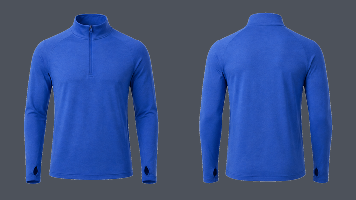 Half-Zip Running Top — Cobalt HSL Master design