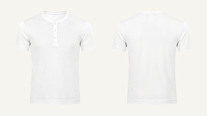 Henley T-Shirt — True White Garment Dyed design