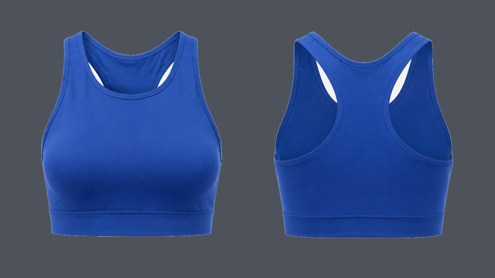 High-Neck Training Bra — Cobalt HSL Master design