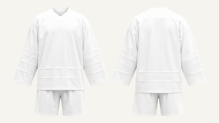 Hockey Jersey — True White Enzyme Soft Wash design