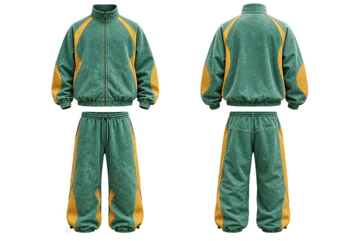 Jade Marigold Terrain baggy tracksuit design