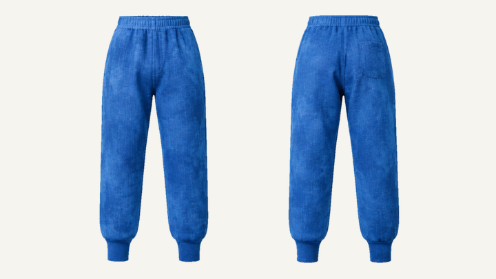 Jogger Pants — Cobalt HSL Master Tonal Cloud Wash design