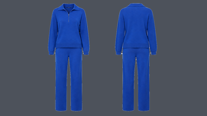 Knit Lounge Set — Cobalt HSL Master design