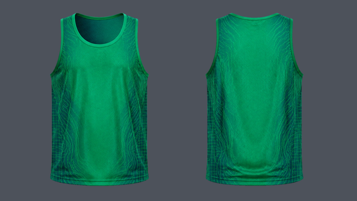 Contour Grid Reversible Lacrosse Pinnie design