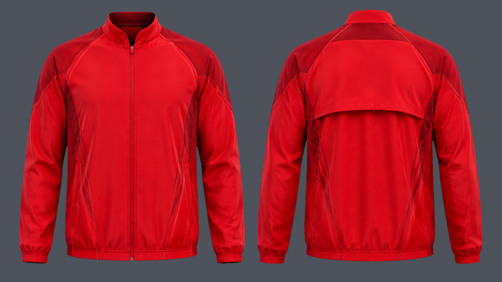 Minimal Vector Lacrosse Warm-Up Jacket design