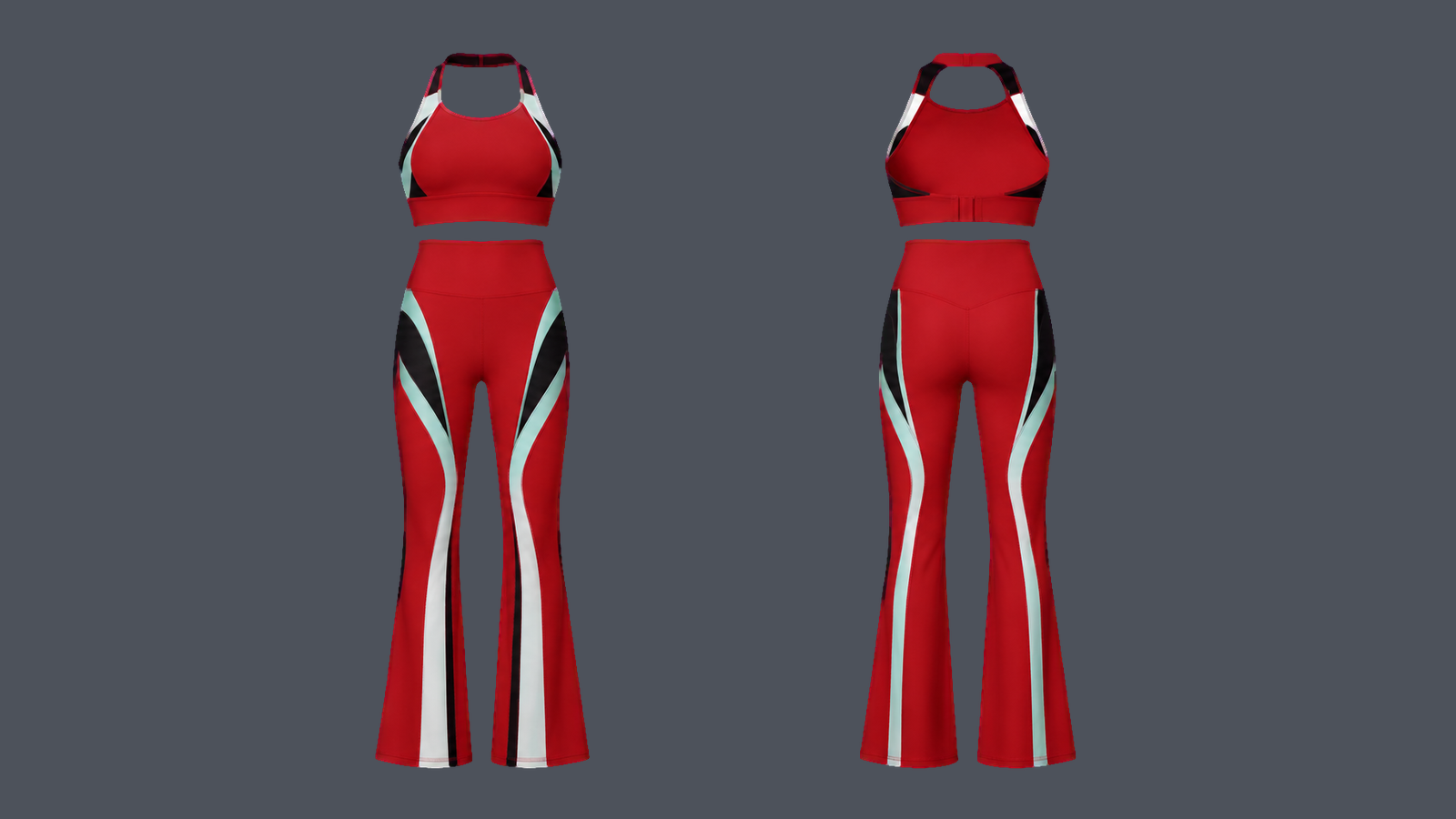 Halo Flare Set — Crimson design