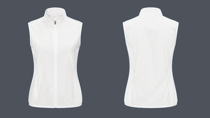 Lightweight Run Gilet — True White design