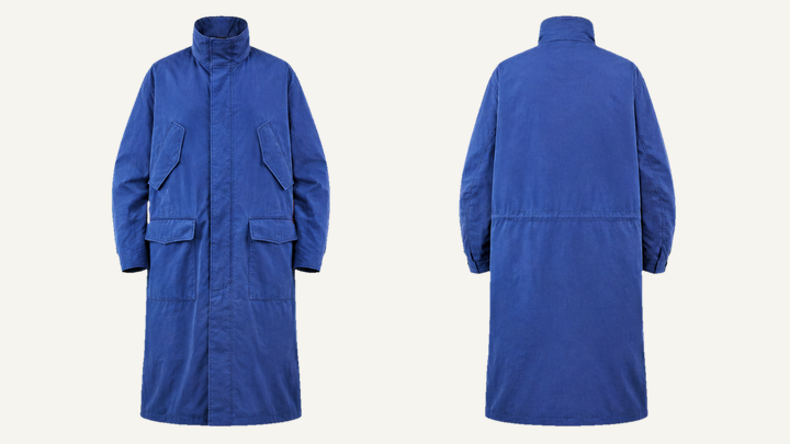 Long Overcoat — Cobalt HSL Master Pigment Dyed design