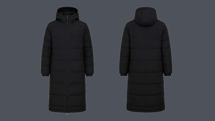 Long Recovery Coat — True Black design