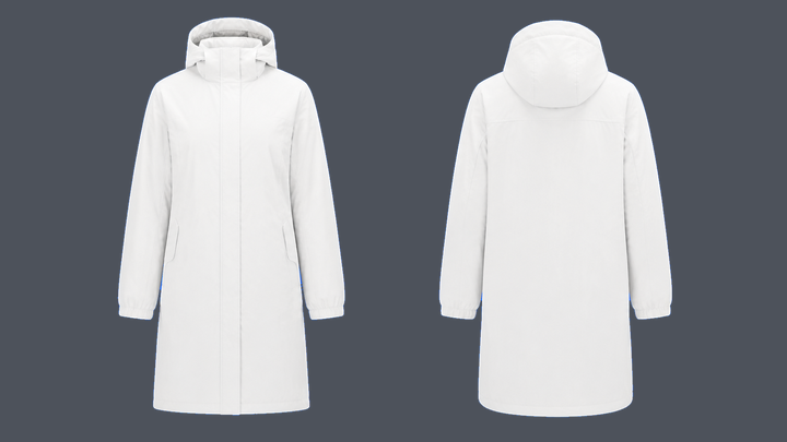 Longline Training Parka — True White design