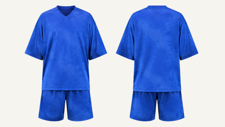 Mesh Practice Jersey — Cobalt HSL Master Tonal Wave Wash design