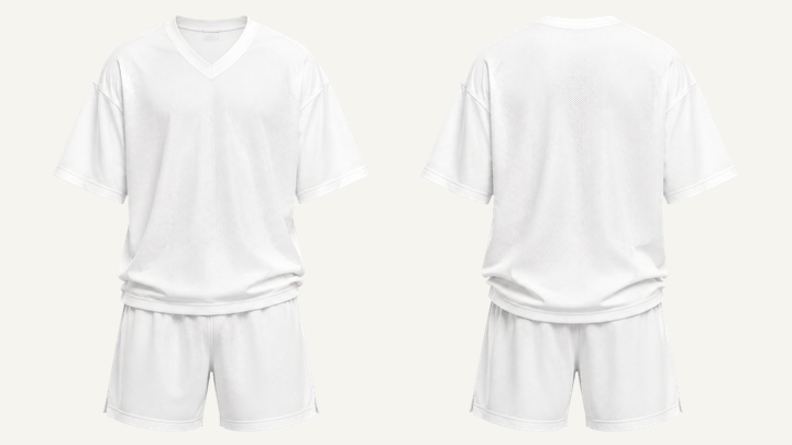 Mesh Practice Jersey — True White Enzyme Soft Wash design