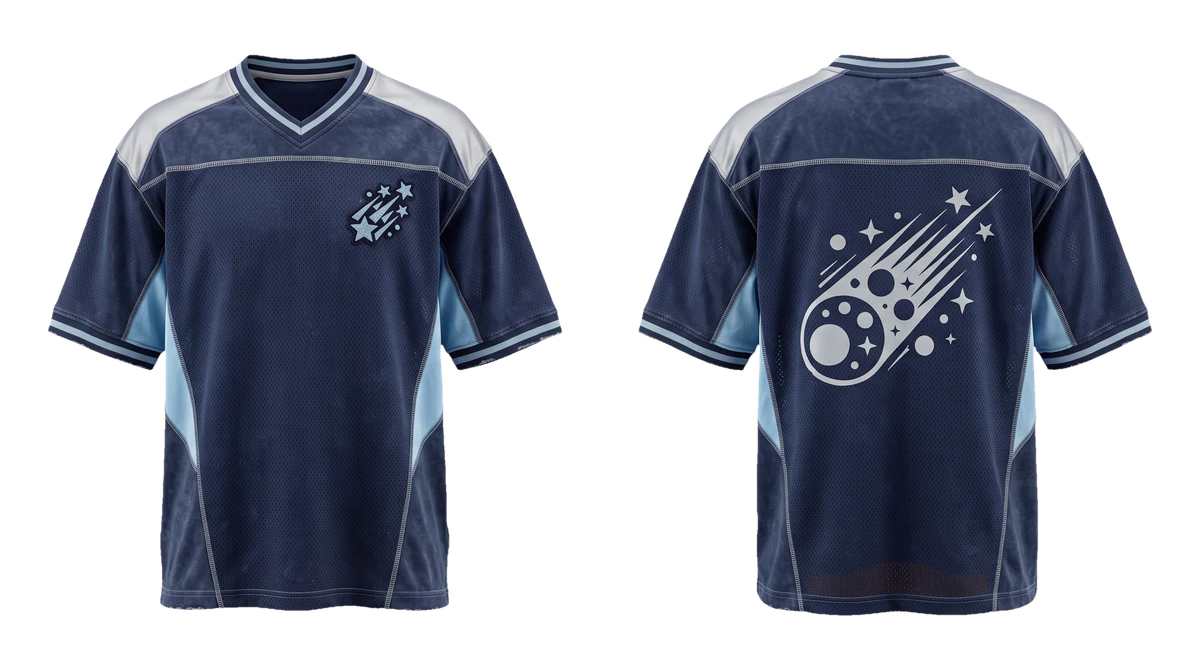 Midnight Meteor Football Fan Jersey design