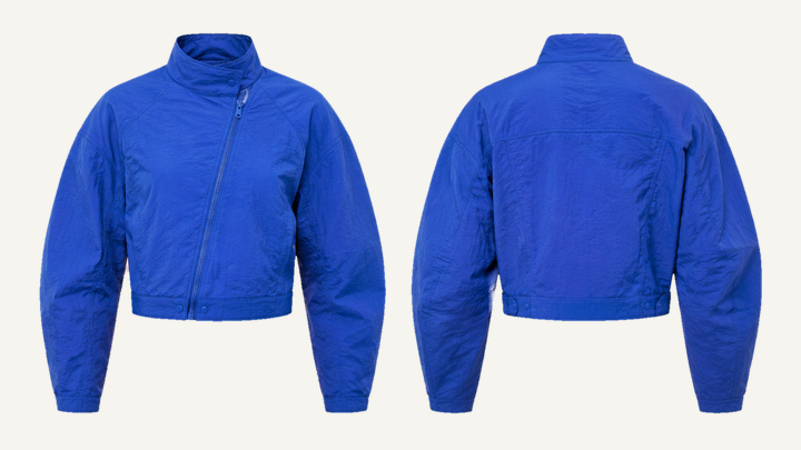 Moto Jacket — Cobalt HSL Master Technical Crinkle Rinse design