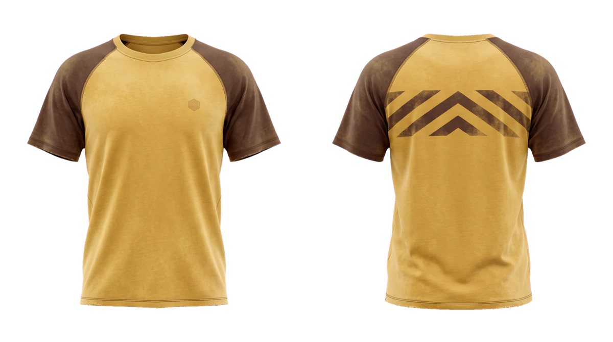 Mustard Raglan T-shirt design