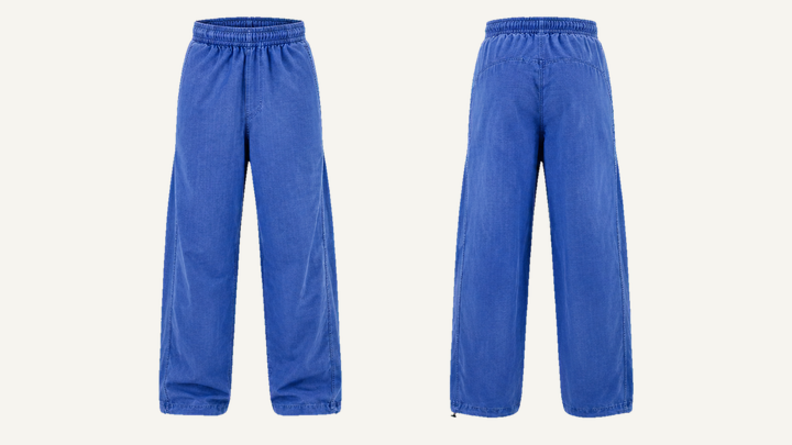 Nylon Track Pants — Cobalt HSL Master Denim Stone Wash design