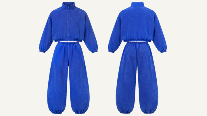 Nylon Tracksuit — Cobalt HSL Master Pigment Dyed design