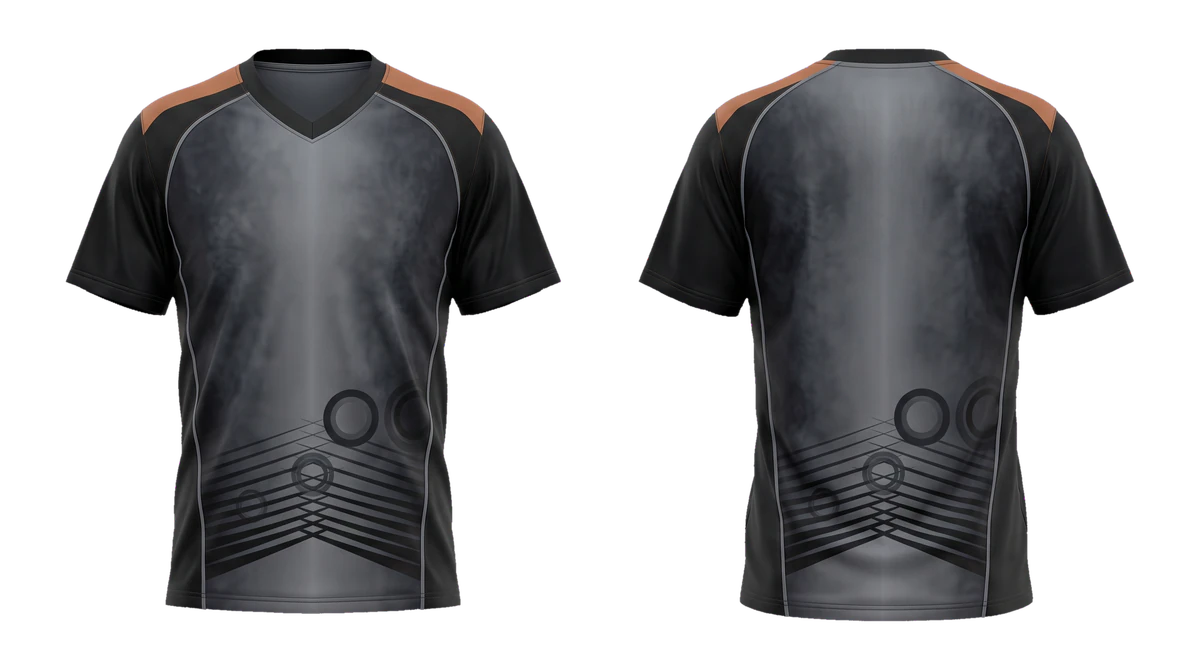 Obsidian Copper Axis Soccer Jersey design