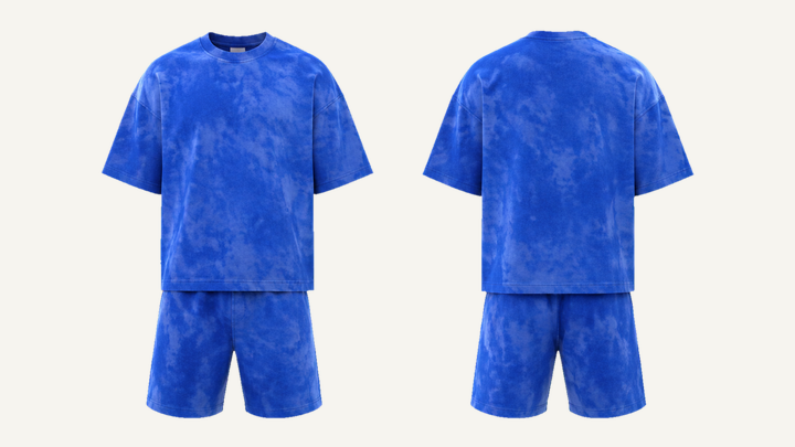 Oversized Heavyweight T-Shirt — Cobalt HSL Master Tonal Cloud Wash design