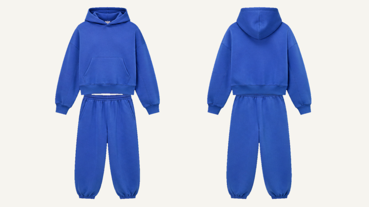 Oversized Pullover Hoodie — Cobalt HSL Master Garment Dyed design
