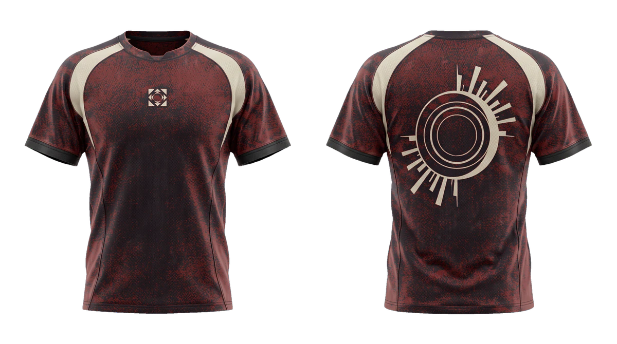 Oxblood Bone Eclipse Soccer Jersey design