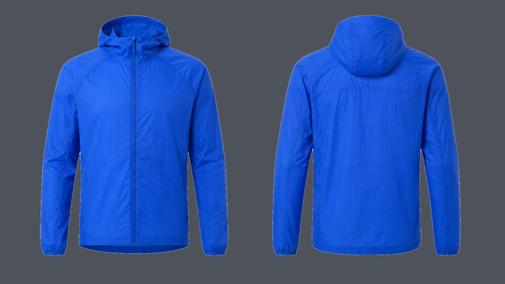 Packable Run Shell — Cobalt HSL Master design