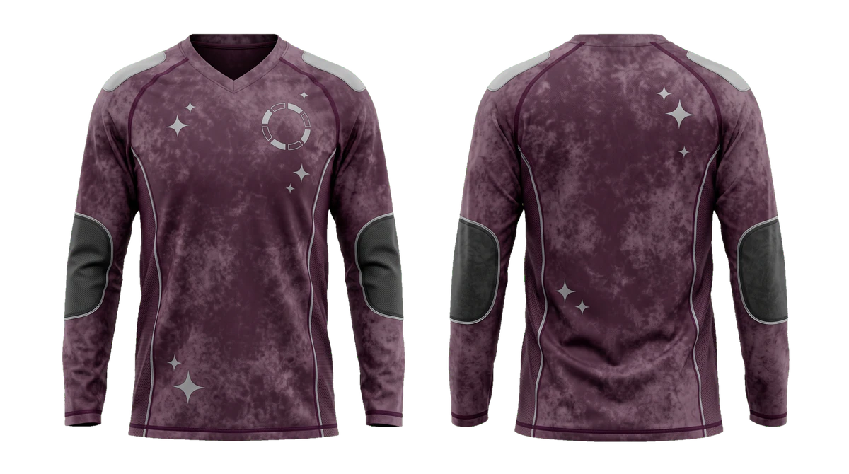 Plum Silver Halo Soccer Jersey design