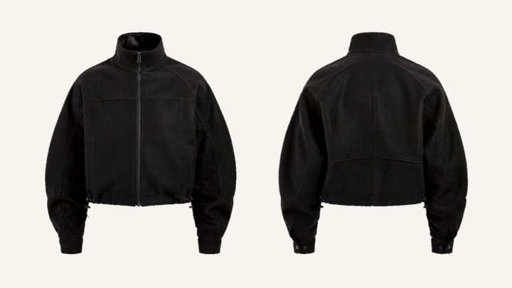 Racing Jacket — True Black Waxed Matte Finish design