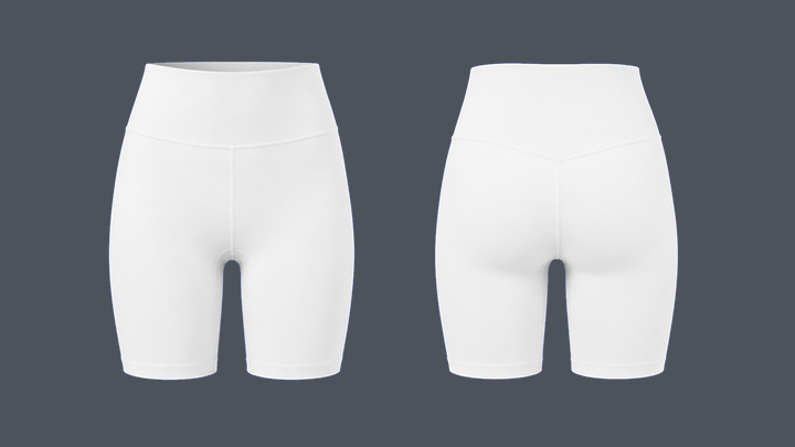 Recovery Bike Short — True White design