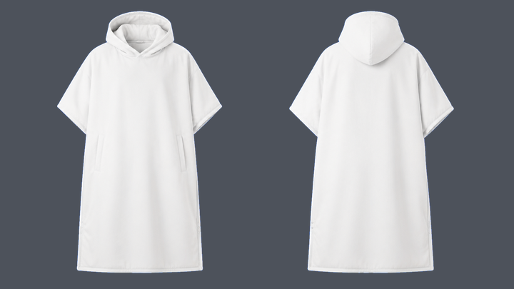 Recovery Poncho — True White design