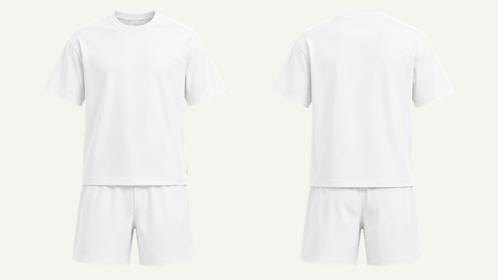 Regular Classic T-Shirt — True White Clean Reactive Solid design