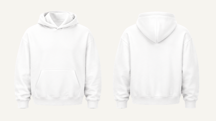 Regular Pullover Hoodie — True White Enzyme Soft Wash design