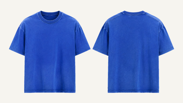 Relaxed Midweight T-Shirt — Cobalt HSL Master Pigment Dyed design