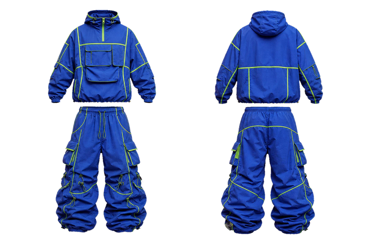 Royal Lime Scaffold baggy tracksuit design