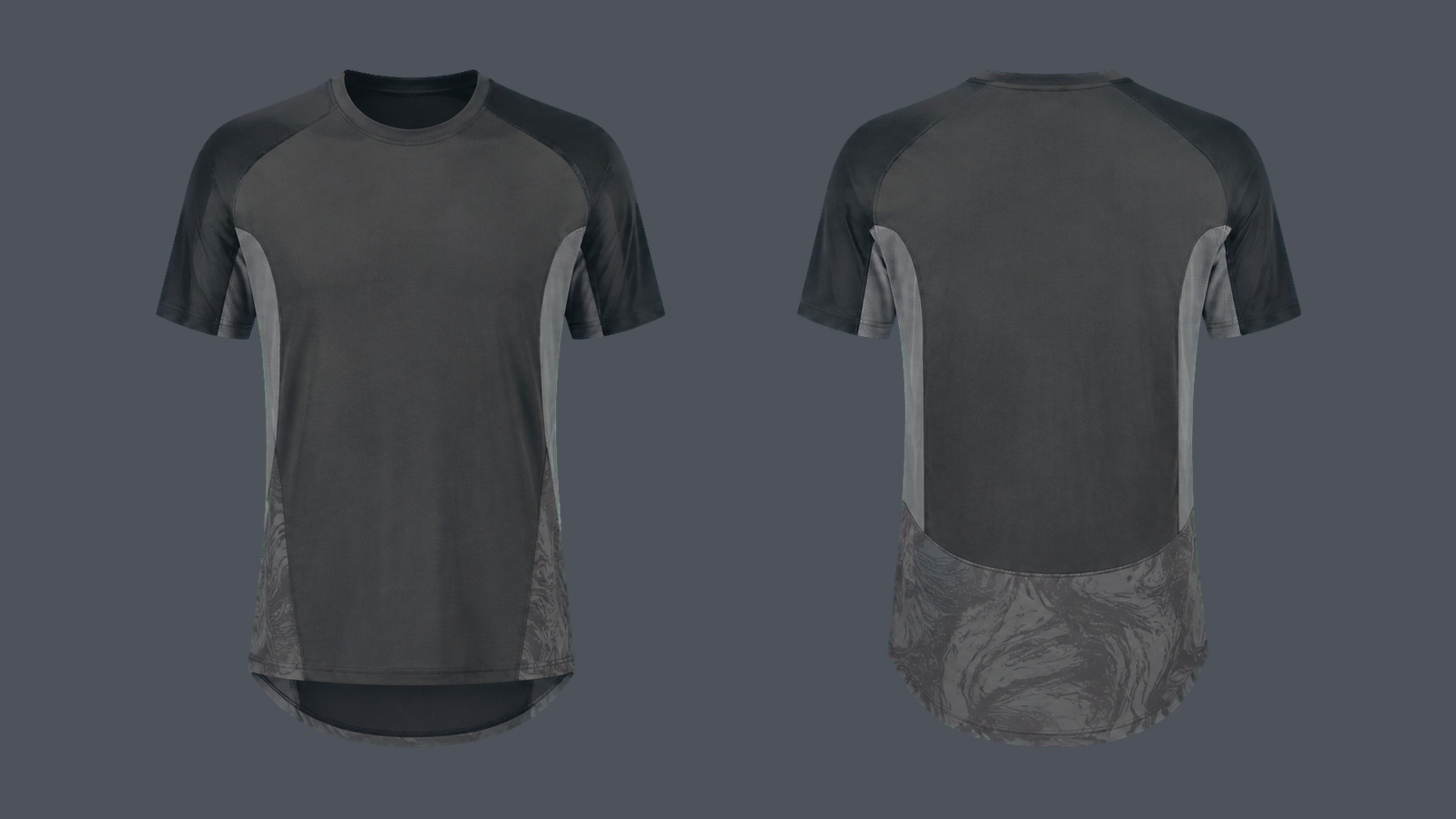 Marathon Longline Tee — Graphite design