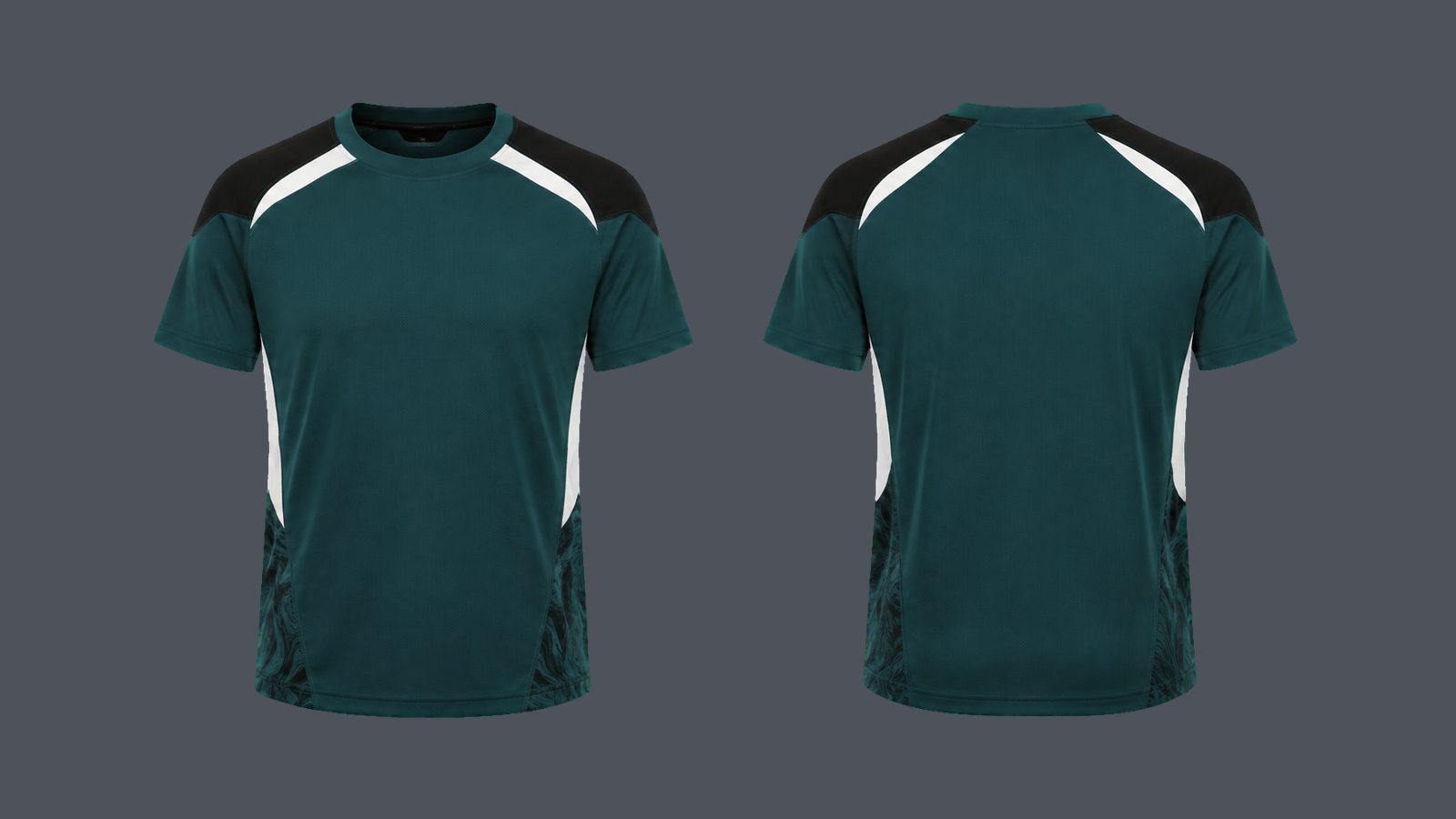 Summit Trail Tee — Deep teal design