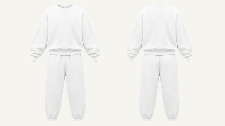 Sculpted Heavyweight Crewneck — True White Garment Dyed design