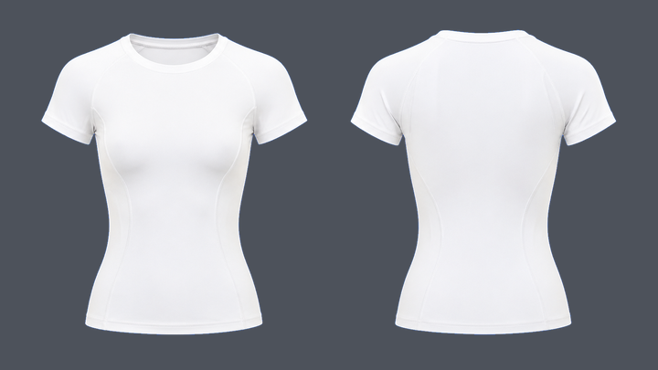 Sculpted Short-Sleeve Top — True White design