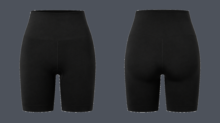 Seamless Bike Short — True Black design