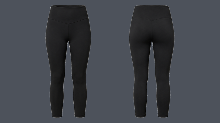 Seven-Eighths Sculpt Legging — True Black design