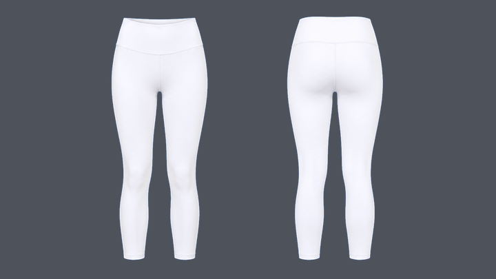 Seven-Eighths Training Legging — True White design