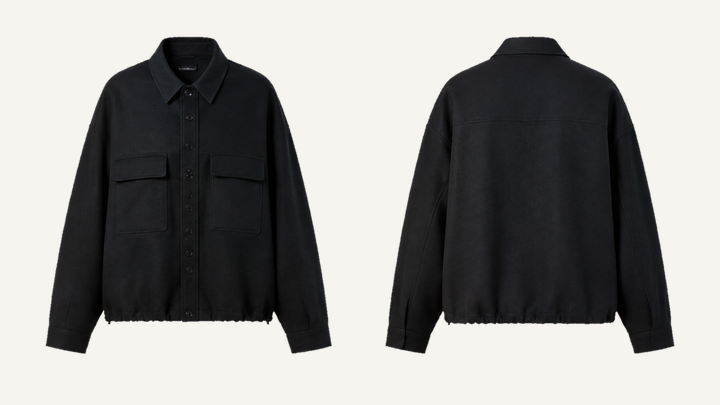 Shacket — True Black Raw Denim Rinse design